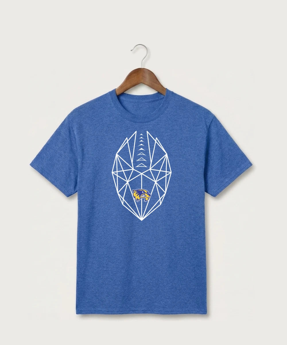 Wadena Deer Creek High School Football (Boys) - Heather Royal Port & Co Core Cotton Tee. PC54