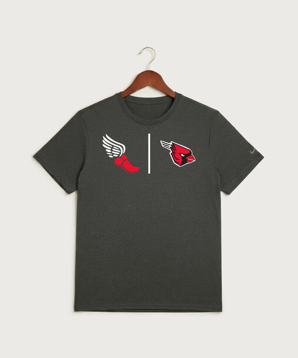Forreston Track and Field - Dark Smoke Heather Nike Swoosh Sleeve rLegend Tee NKDX8730