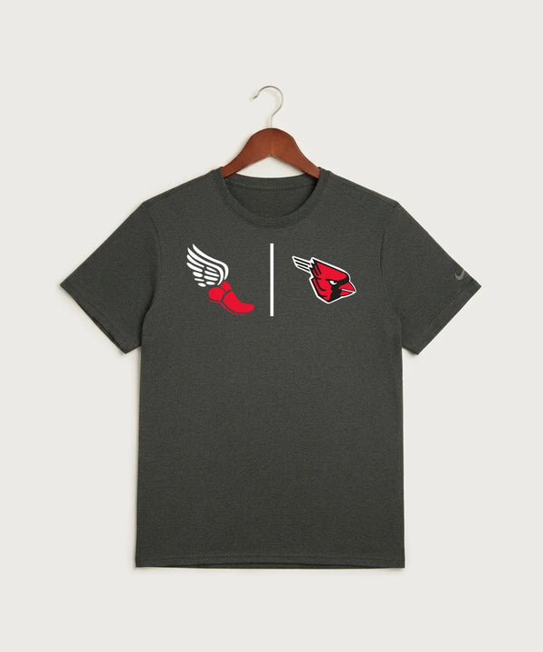 Forreston Track and Field - Dark Smoke Heather Nike Swoosh Sleeve rLegend Tee NKDX8730