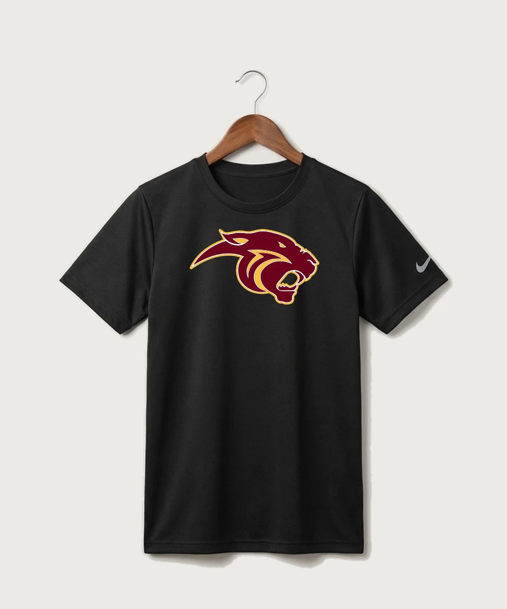 Pine Island High School Football (Boys) - Black Nike Youth Swoosh Sleeve rLegend Tee NKDX8787