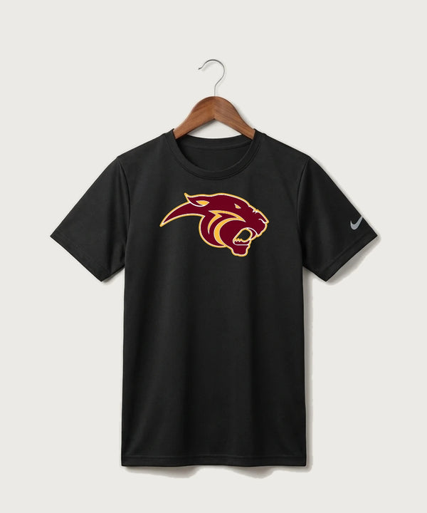 Pine Island High School Football (Boys) - Black Nike Youth Swoosh Sleeve rLegend Tee NKDX8787