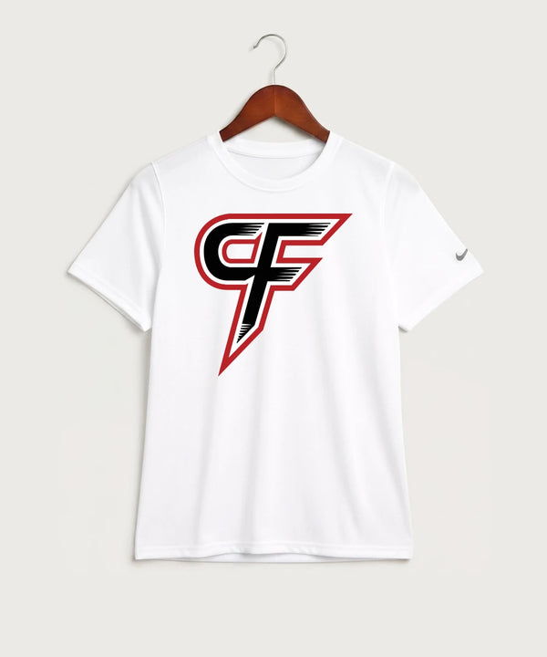 Cannon Falls High School Volleyball (Girls) - White Nike Youth Swoosh Sleeve rLegend Tee NKDX8787