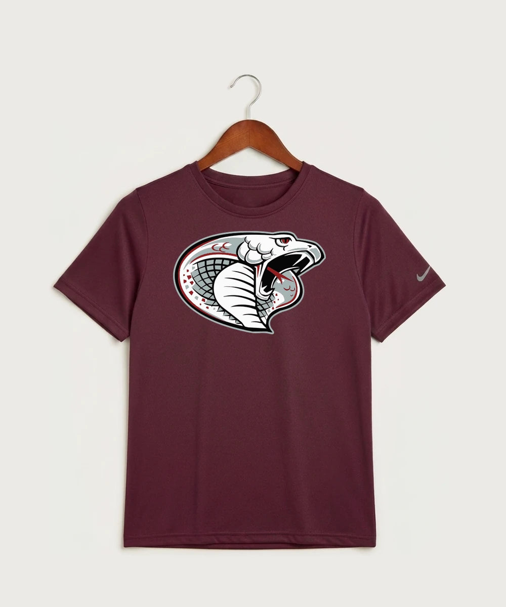 Triton High School Volleyball (Girls) - Deep Maroon Nike Youth Swoosh Sleeve rLegend Tee NKDX8787