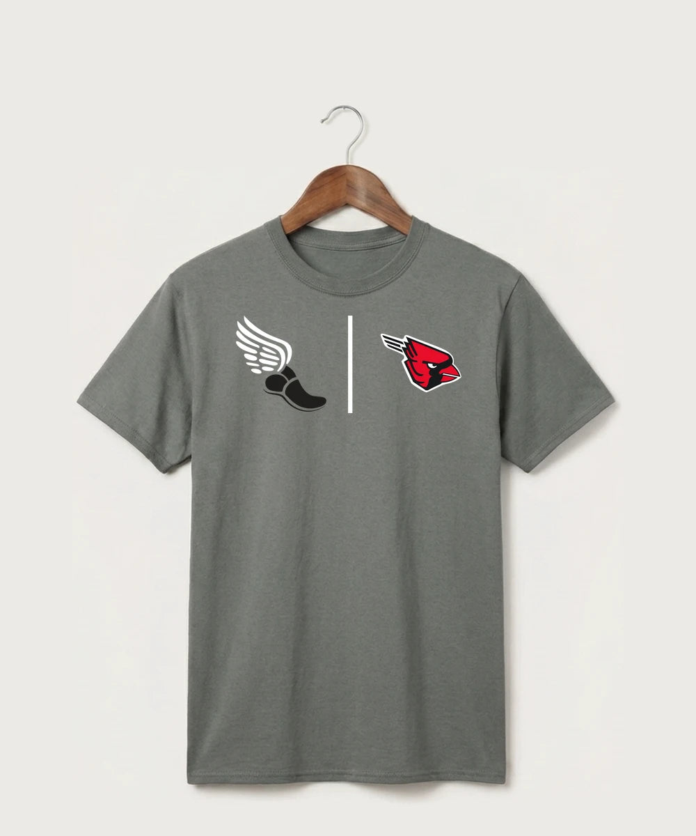 GF E2E Test 02 Track and Field - Medium Grey Port & Co Core Cotton Tee. PC54