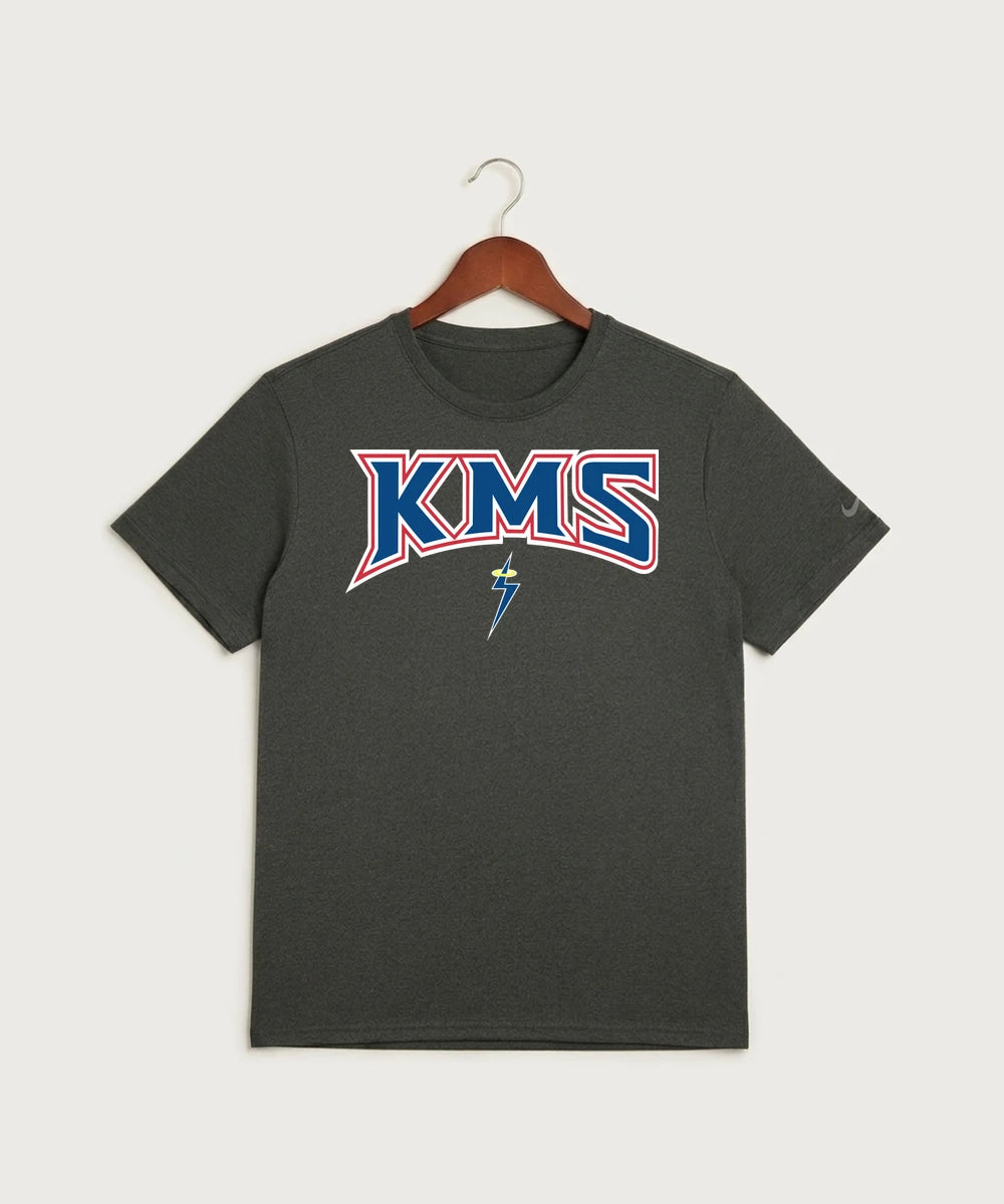Kerkhoven-Murdock-Sunburg High School Football (Boys) - Dark Smoke Heather Nike Swoosh Sleeve rLegend Tee NKDX8730