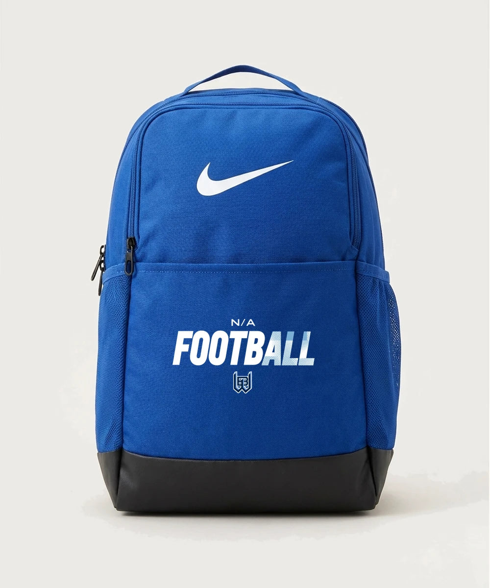 West Bend West High School Football - Game Royal Nike Brasilia Medium Backpack NKDH7709
