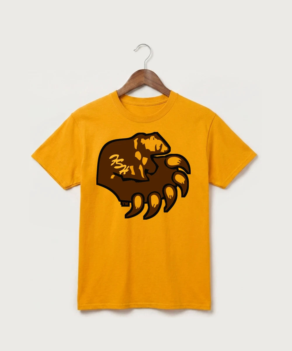 Fargo South High School Volleyball (Girls) - Gold Port & Co Core Cotton Tee. PC54