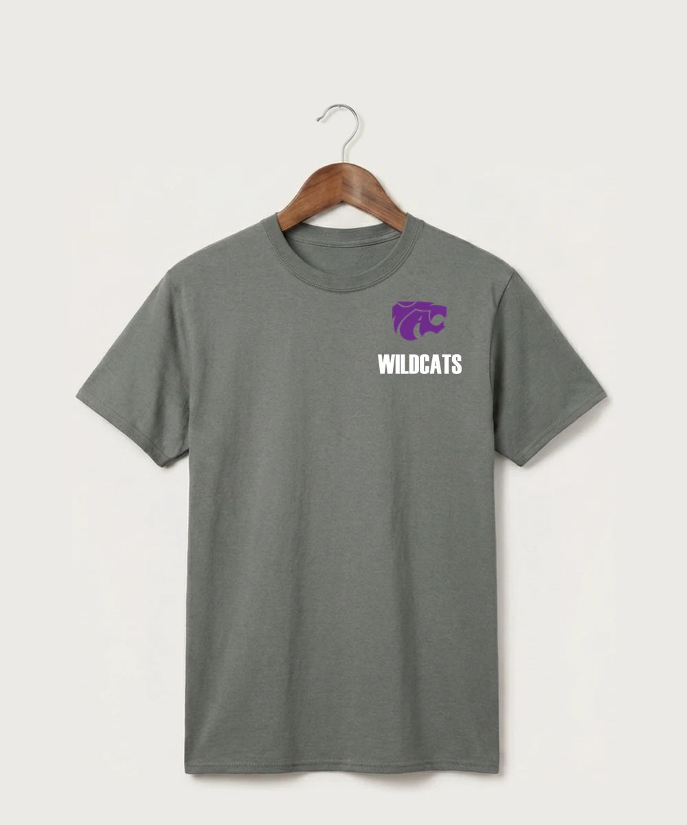 Axtell High School Basketball (Girls) Team Store - Medium Grey Port & Co Core Cotton Tee. PC54