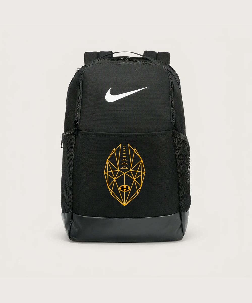 Hutchinson High School Football (Boys) - Black Nike Brasilia Medium Backpack NKDH7709