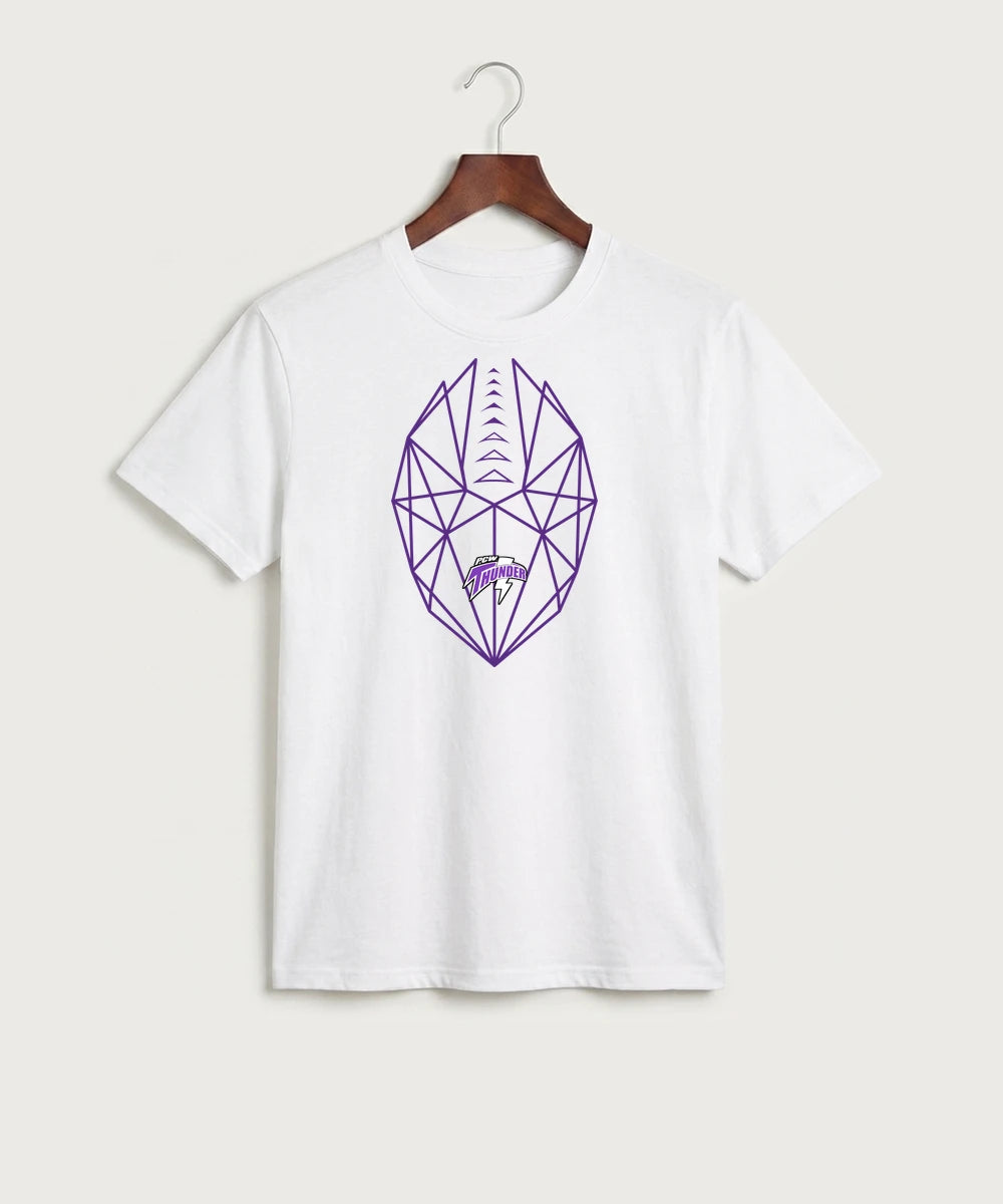 Polk County West Football (Boys) - White Port & Co Core Cotton Tee. PC54