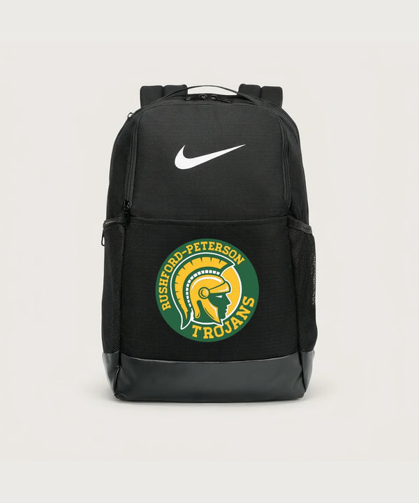 Rushford Peterson High School Football (Boys) - Black Nike Brasilia Medium Backpack NKDH7709