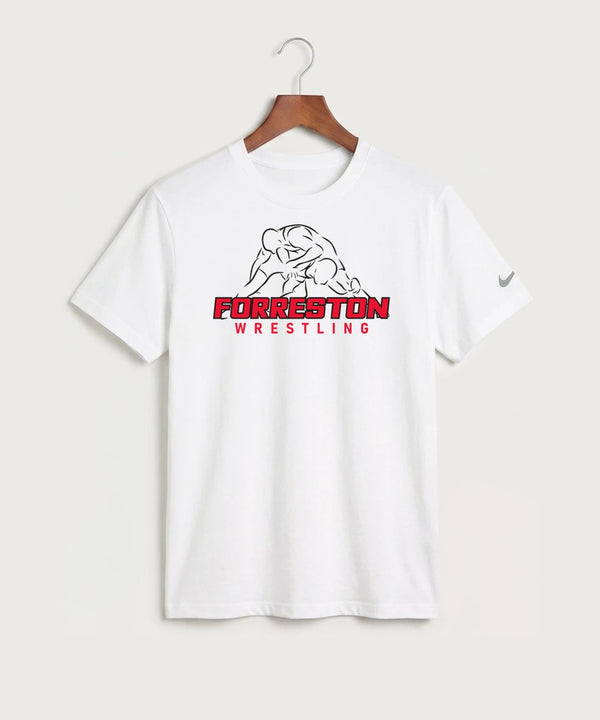Forreston Wrestling - White Nike Swoosh Sleeve rLegend Tee NKDX8730