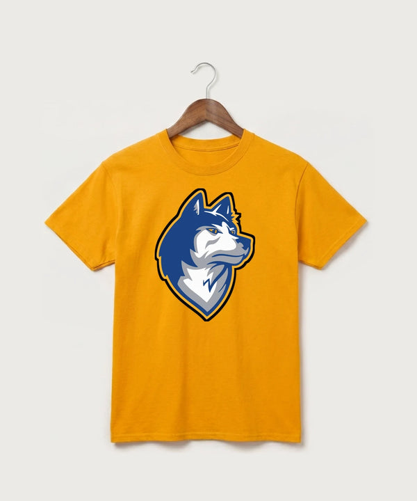 Bigfork Senior High School Football (Boys) - Gold Port & Co Core Cotton Tee. PC54