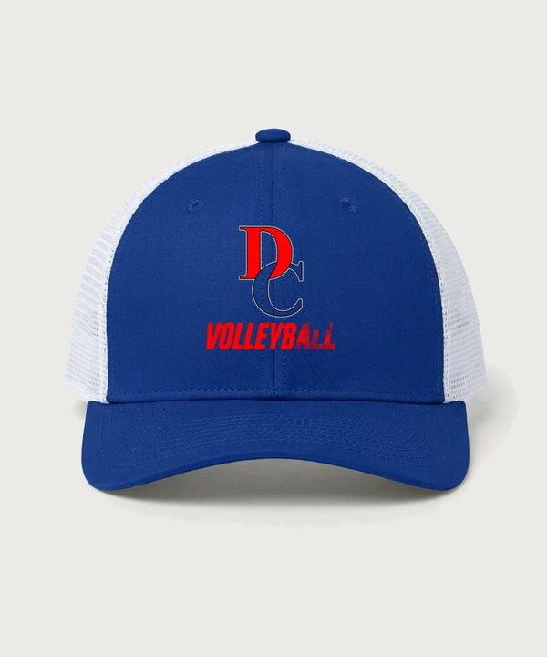 Davenport Central High School Volleyball (Girls) - True Royal/ White Sport-Tek Club Trucker Cap STC46