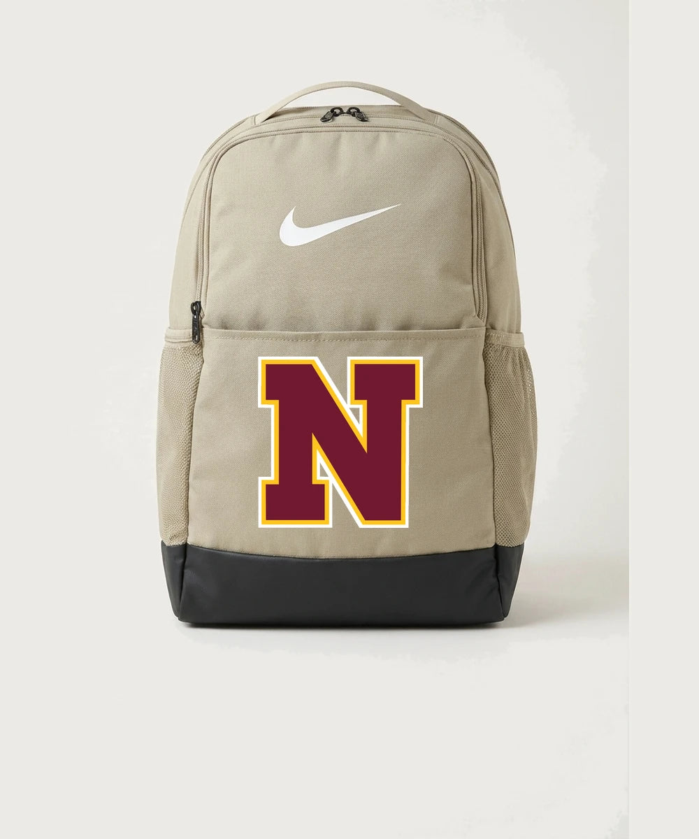 Northfield High School Volleyball (Girls) - Desert Khaki Nike Brasilia Medium Backpack NKDH7709
