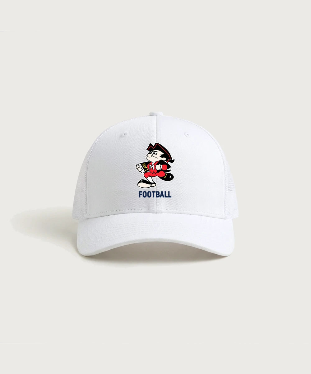 John Marshall High School Basketball (Boys) - White/ White Sport-Tek Club Trucker Cap STC46