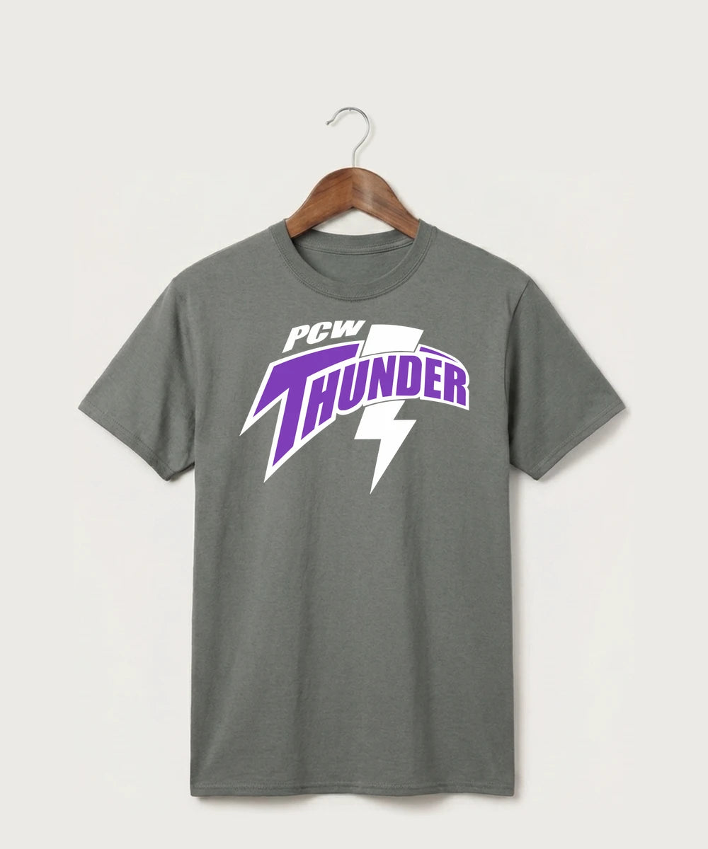 Polk County West Football (Boys) - Medium Grey Port & Co Core Cotton Tee. PC54