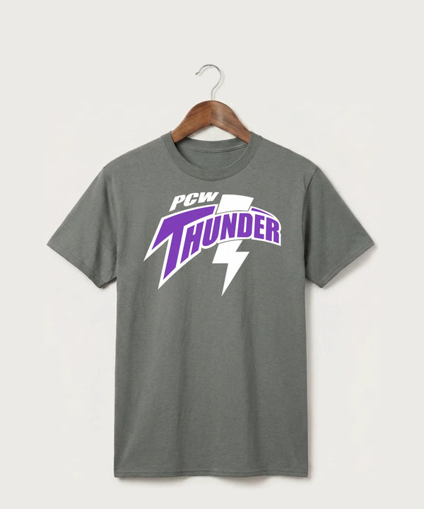 Polk County West Football (Boys) - Medium Grey Port & Co Core Cotton Tee. PC54