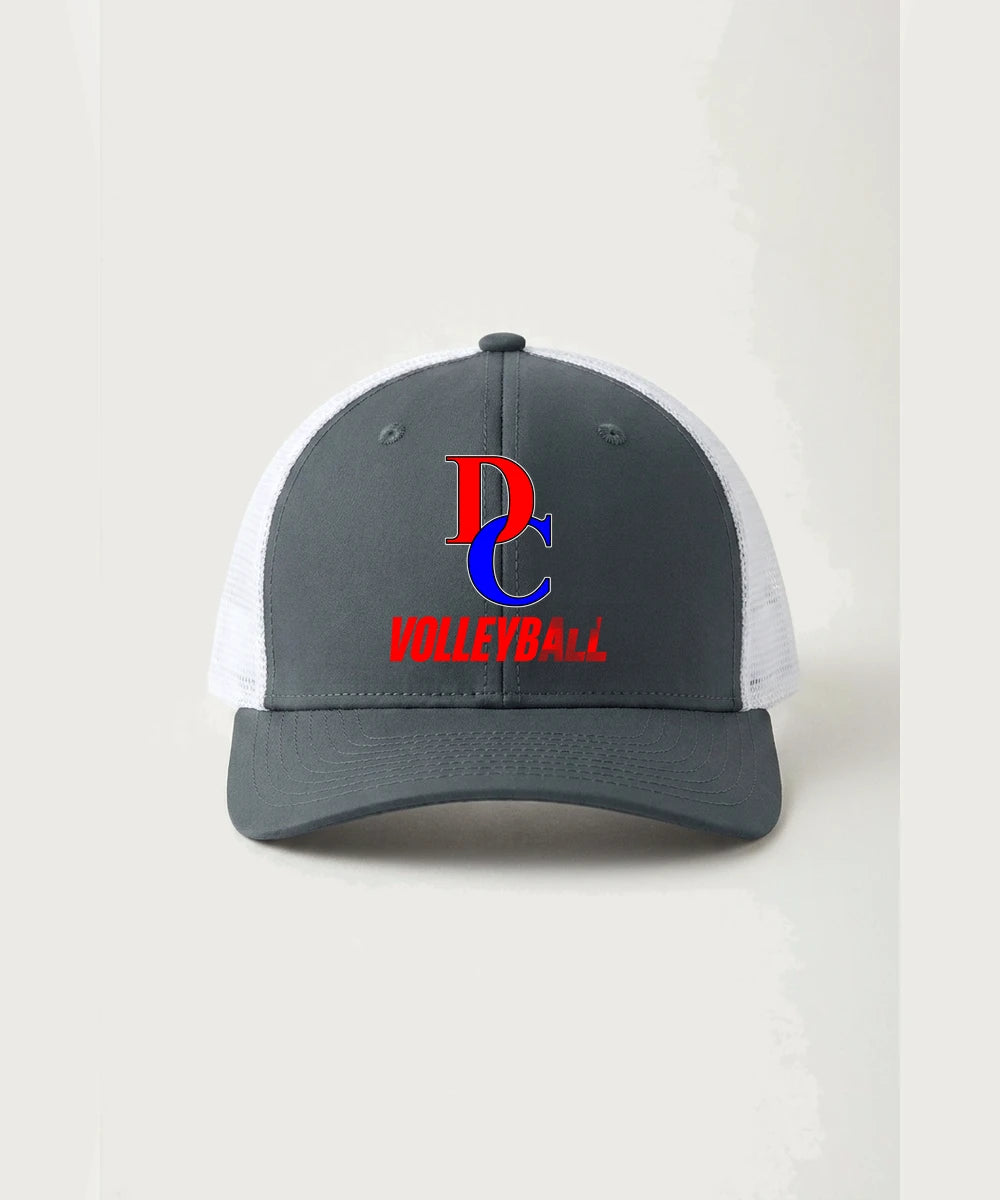 Davenport Central High School Volleyball (Girls) - Iron Grey/ White Sport-Tek Club Trucker Cap STC46