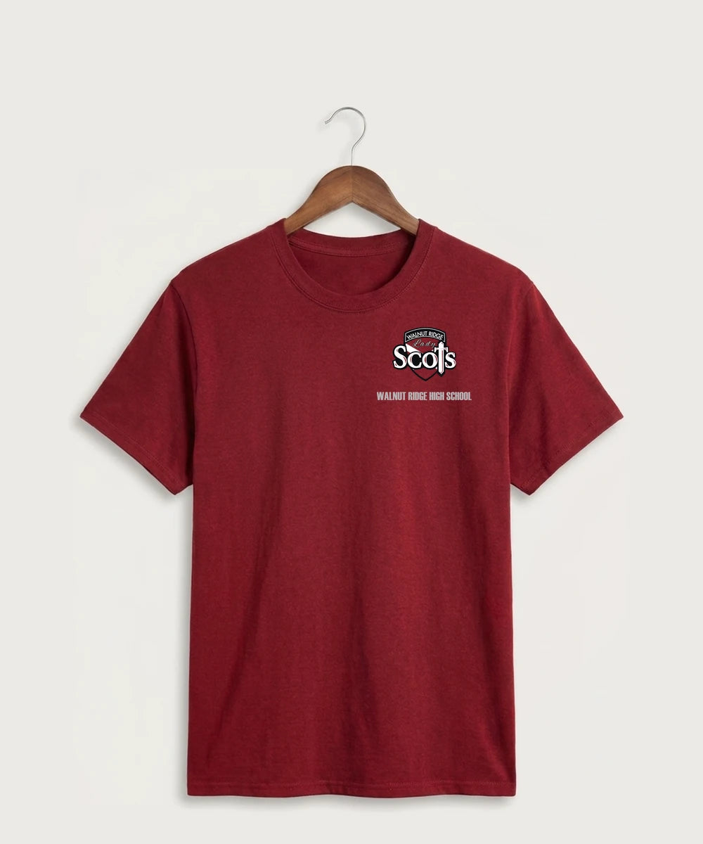 Walnut Ridge High School Basketball Team Store - Cardinal Port & Co Core Cotton Tee. PC54