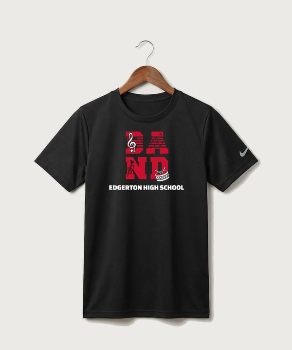 Edgerton High School Band Team Store - Black Nike Youth Swoosh Sleeve rLegend Tee NKDX8787