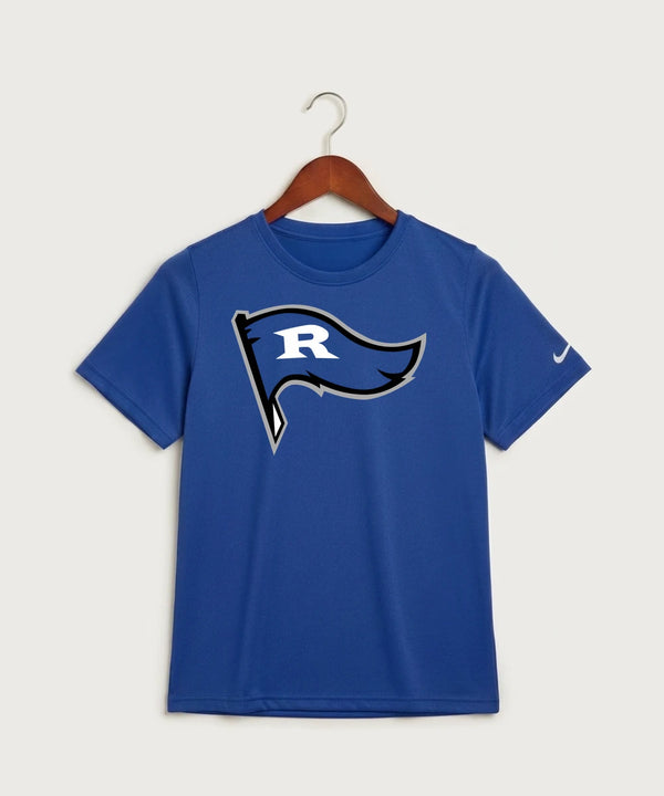 Red Lake County Central Football (Boys) - Game Royal Nike Youth Swoosh Sleeve rLegend Tee NKDX8787