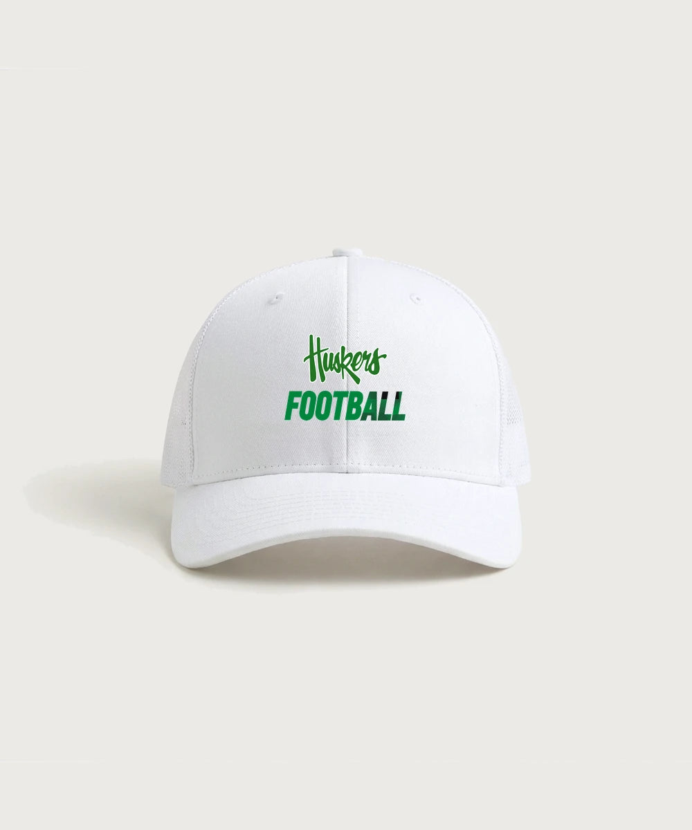 Holdingford High School Football (Boys) - White/ White Sport-Tek Club Trucker Cap STC46