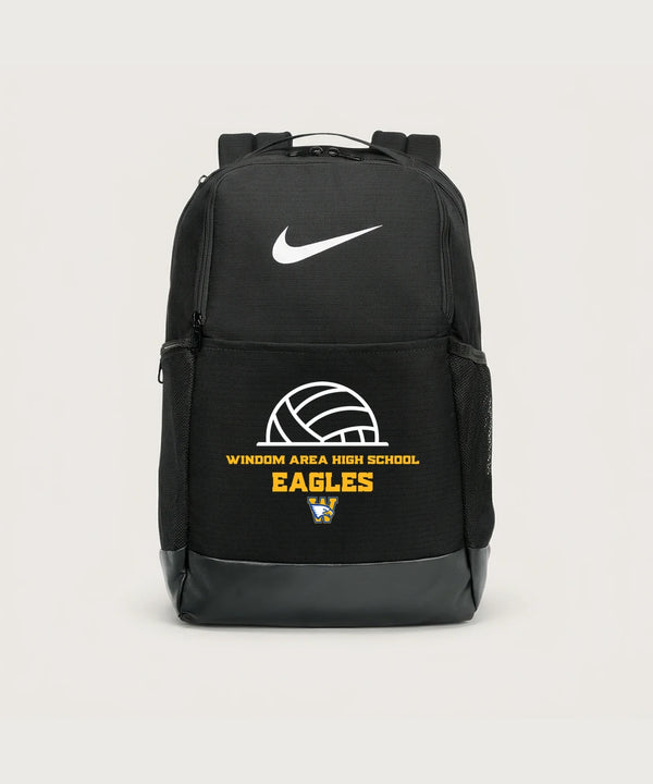 Windom Area High School Volleyball (Girls) - Black Nike Brasilia Medium Backpack NKDH7709
