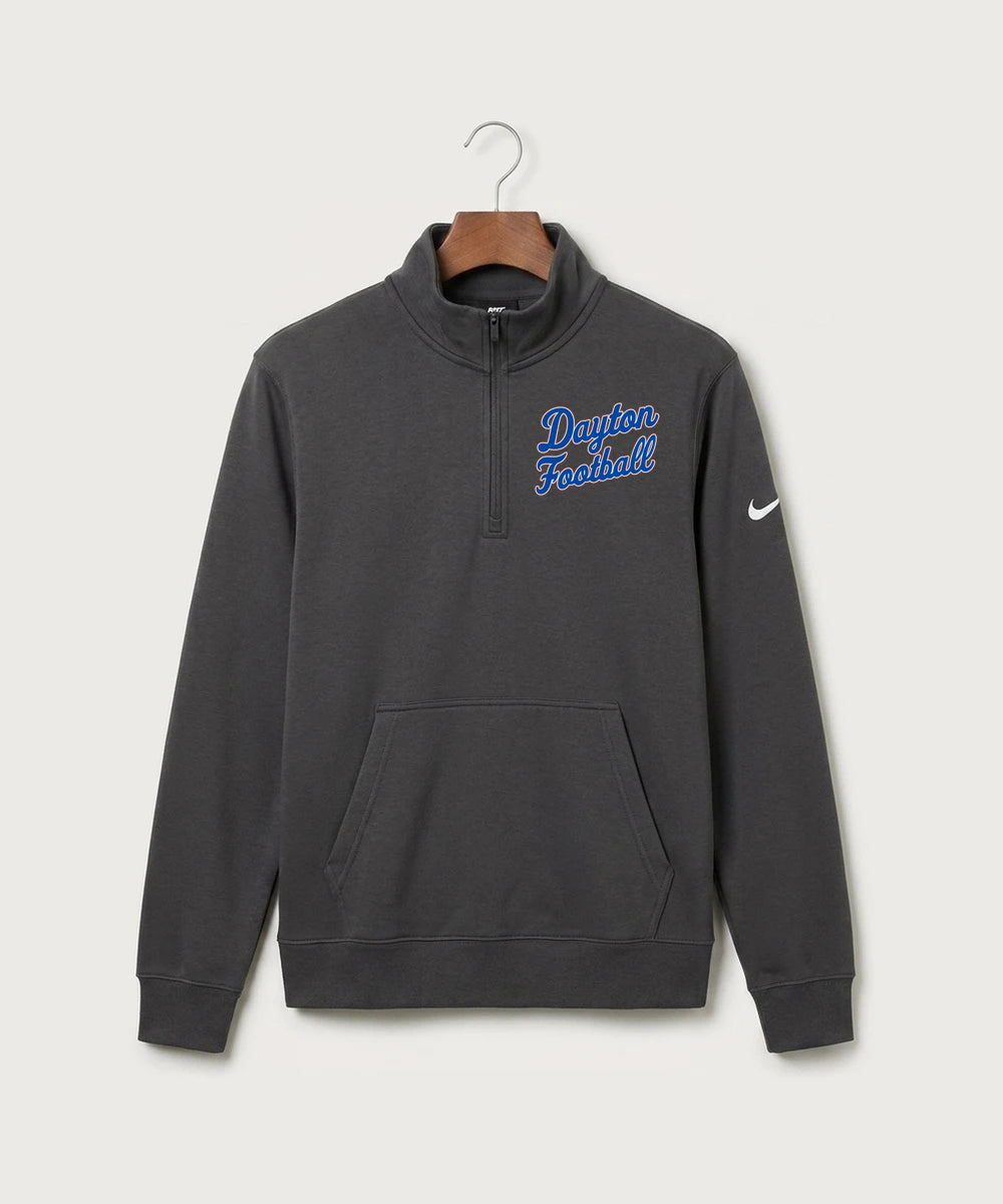 Jonathan Dayton High School Football Team Store - Anthracite Nike Club Fleece Sleeve Swoosh 1/2-Zip NKDX6718