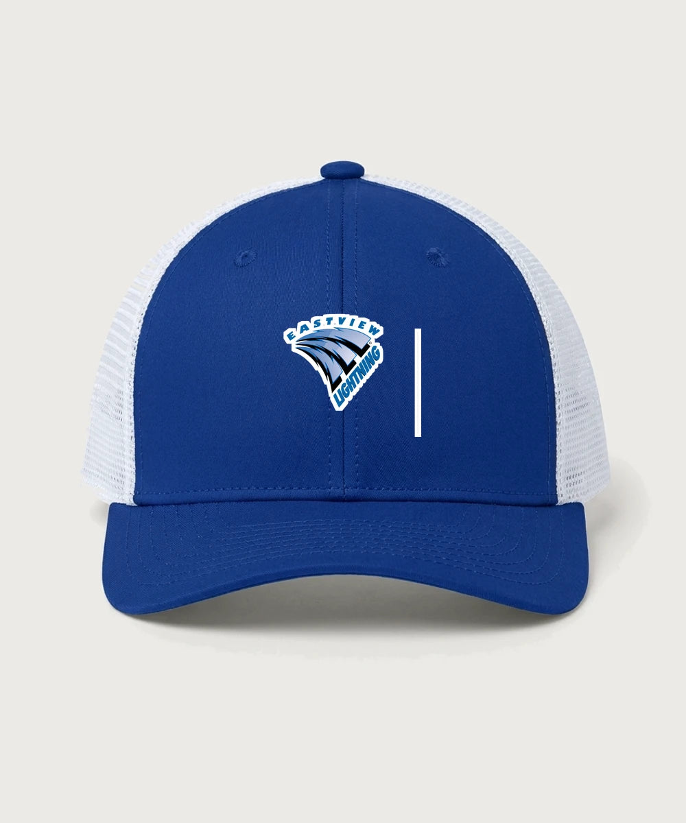 Eastview High School Volleyball (Girls) - True Royal/ White Sport-Tek Club Trucker Cap STC46