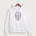 Alden-Conger-Glenville Emmons High School Football (Boys) - White Port & Co Core Fleece Pullover Hooded Sweatshirt. PC78H