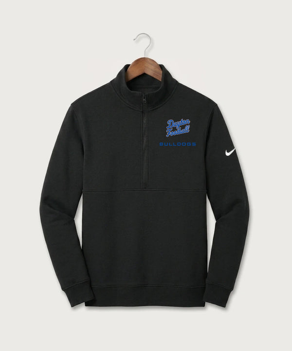 Jonathan Dayton High School Football Team Store - Black Nike Club Fleece Sleeve Swoosh 1/2-Zip NKDX6718