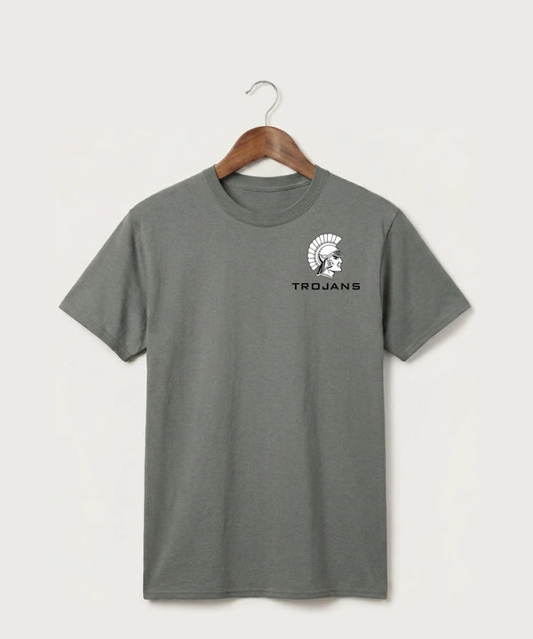 Wauwatosa West Football - Medium Grey Port & Co Core Cotton Tee. PC54