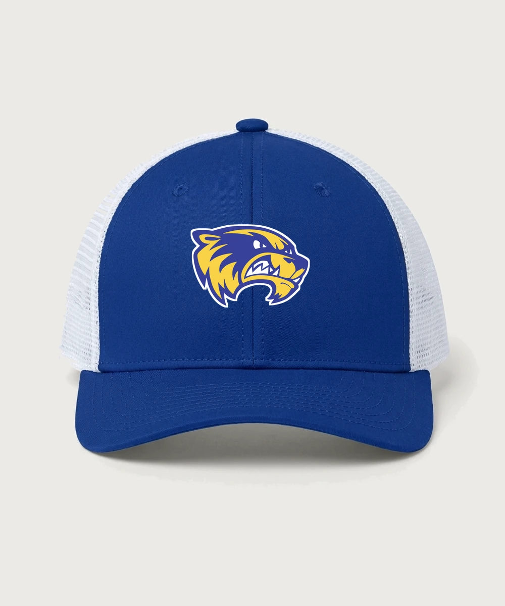 Wadena Deer Creek High School Football (Boys) - True Royal/ White Sport-Tek Club Trucker Cap STC46