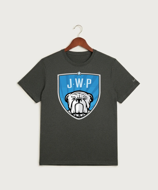 Janesville Waldorf Pemberton Volleyball (Girls) - Dark Smoke Heather Nike Swoosh Sleeve rLegend Tee NKDX8730