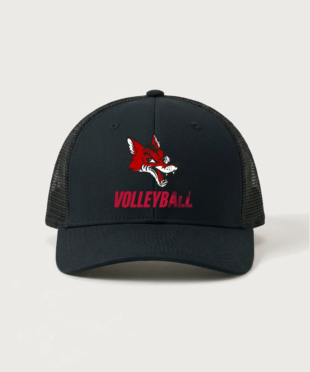 Ely Memorial High School Volleyball (Girls) - Black/ Black Sport-Tek Club Trucker Cap STC46