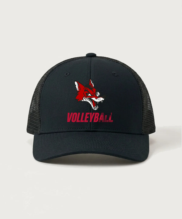 Ely Memorial High School Volleyball (Girls) - Black/ Black Sport-Tek Club Trucker Cap STC46