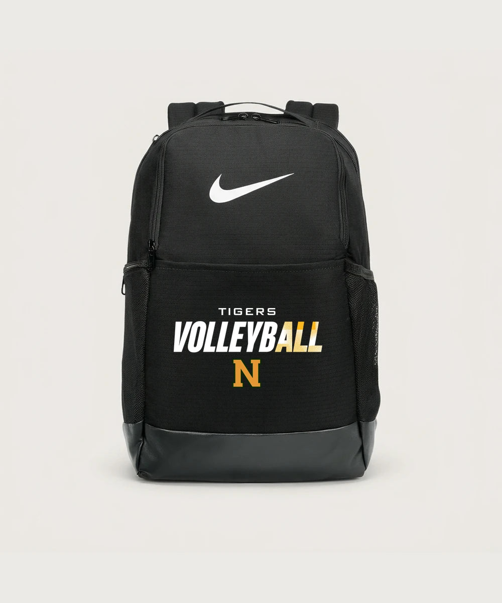Nevis High School Volleyball (Girls) - Black Nike Brasilia Medium Backpack NKDH7709