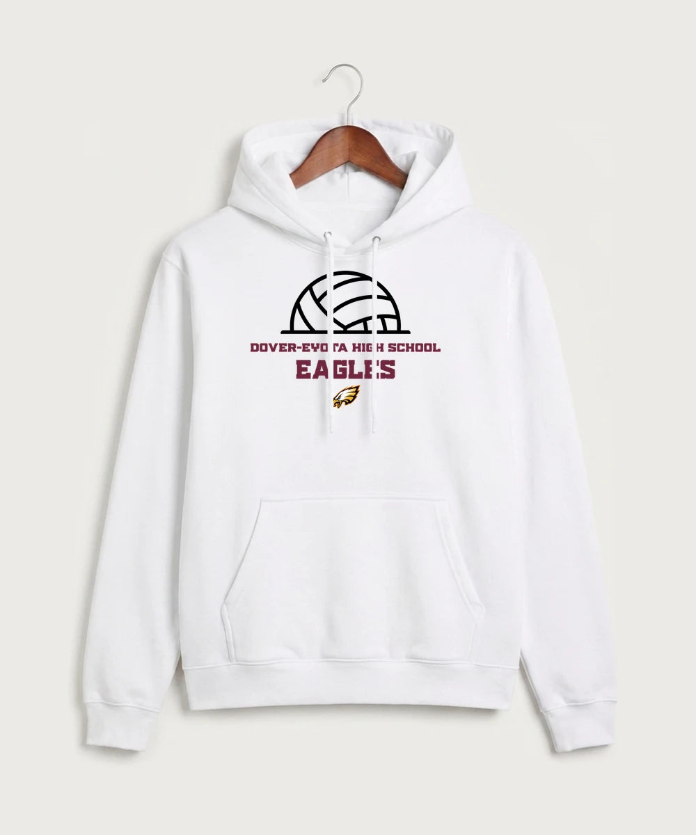 Dover-Eyota High School Volleyball (Girls) - White Hoodie Value