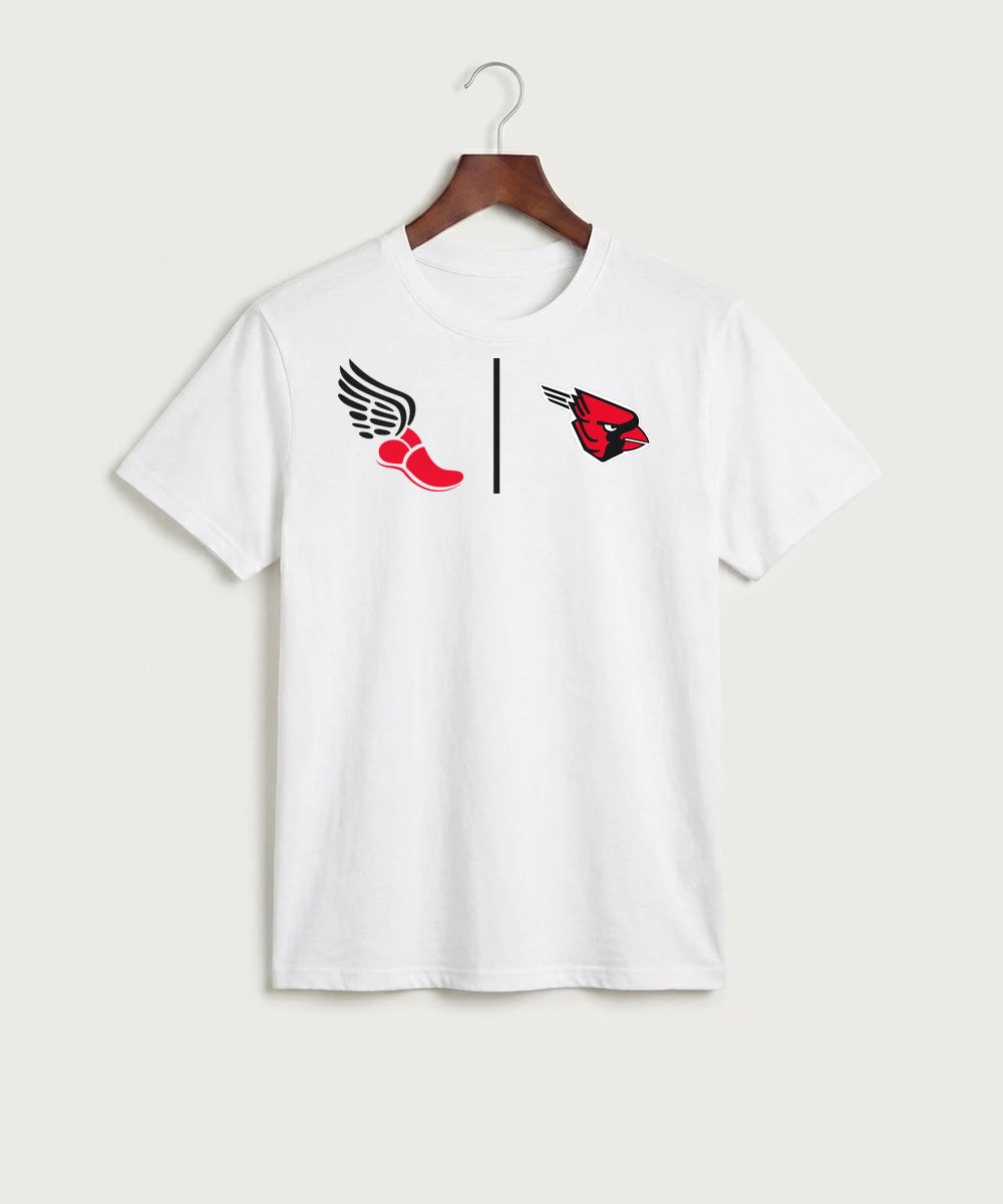 GF E2E Test 02 Track and Field - White Port & Co Core Cotton Tee. PC54