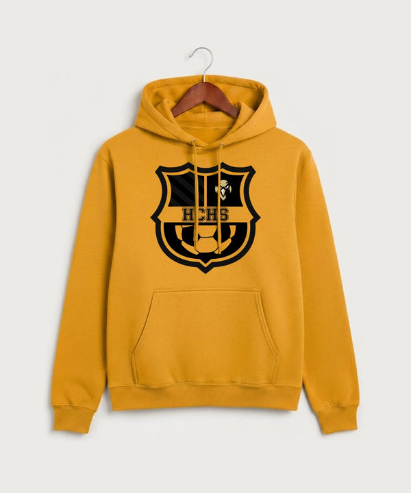 Hudson Catholic High School Soccer Team Store - Gold Port & Co Core Fleece Pullover Hooded Sweatshirt. PC78H