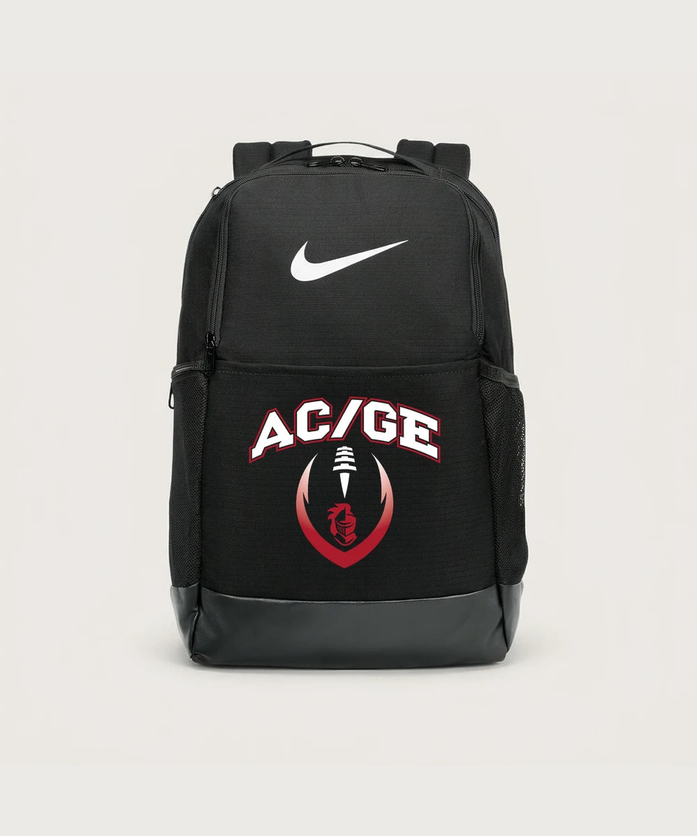 Alden-Conger-Glenville Emmons High School Football (Boys) - Black Nike Brasilia Medium Backpack NKDH7709