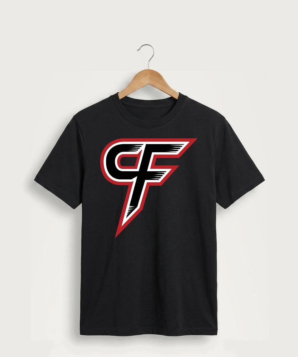 Cannon Falls High School Volleyball (Girls) - Jet Black Port & Co Core Cotton Tee. PC54