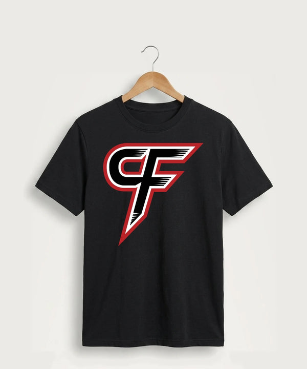 Cannon Falls High School Volleyball (Girls) - Jet Black Port & Co Core Cotton Tee. PC54