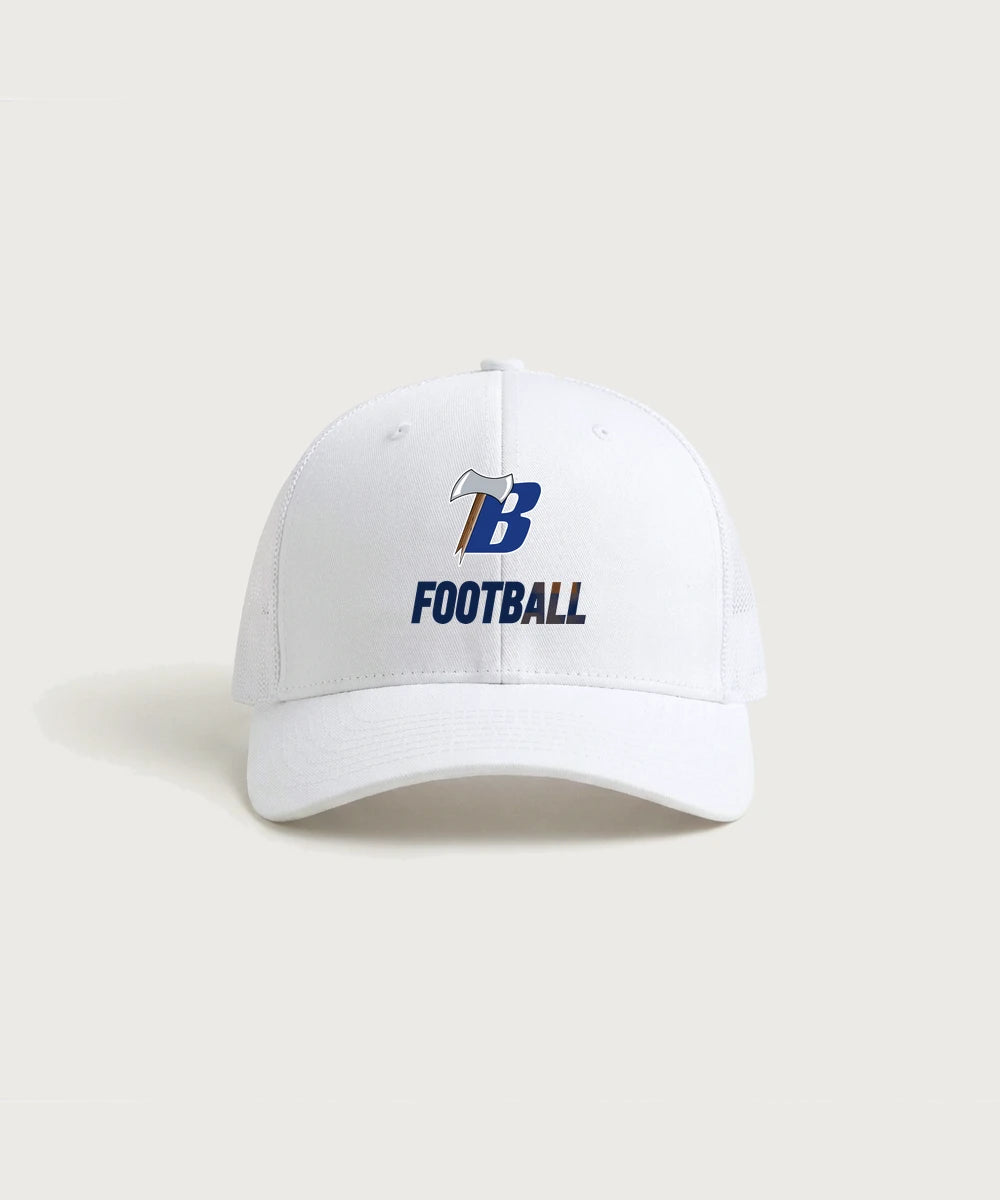 Bemidji High School Football (Boys) - White/ White Sport-Tek Club Trucker Cap STC46