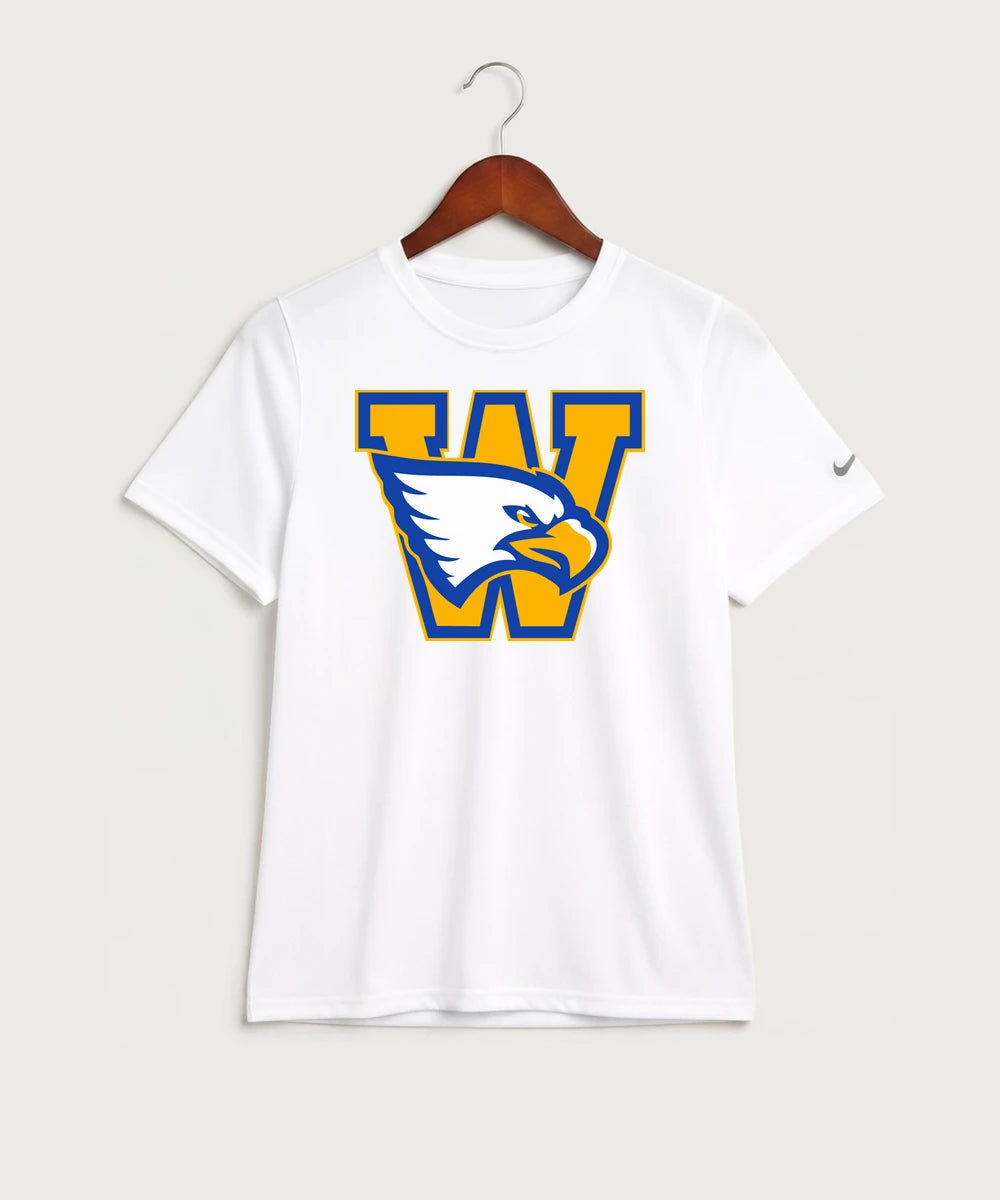 Windom Area High School Volleyball (Girls) - White Nike Youth Swoosh Sleeve rLegend Tee NKDX8787