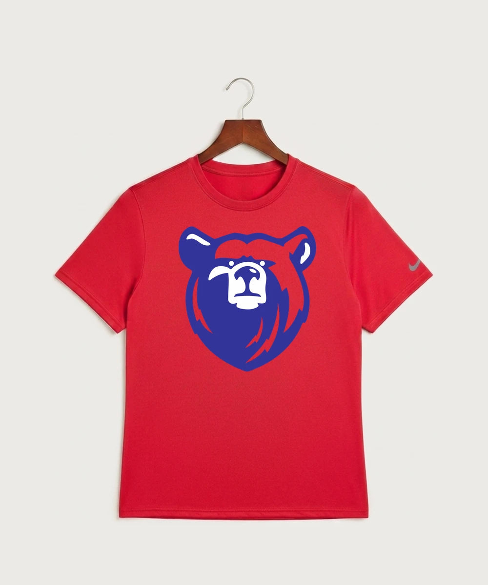 Bertha Hewitt High School Football (Boys) - University Red Nike Swoosh Sleeve rLegend Tee NKDX8730