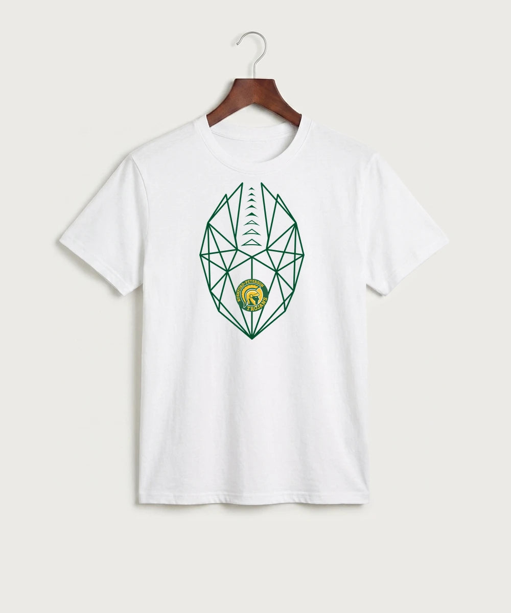 Rushford Peterson High School Football (Boys) - White Port & Co Core Cotton Tee. PC54