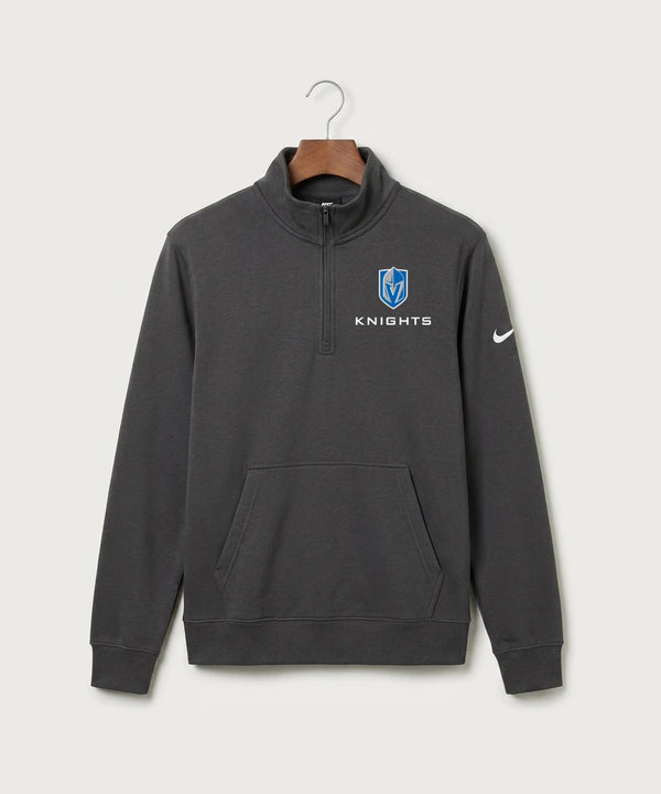 Lake Crystal-Welcome-Memorial High School Football (Boys) - Anthracite Nike Club Fleece Sleeve Swoosh 1/2-Zip NKDX6718