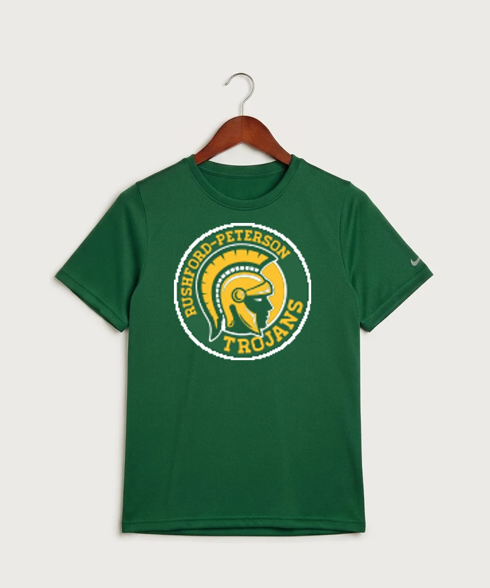 Rushford Peterson High School Football (Boys) - Gorge Green Nike Youth Swoosh Sleeve rLegend Tee NKDX8787